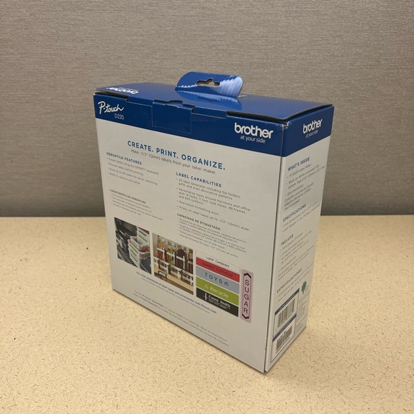 COPY - NWT Brand New In Box Brother P-Touch Label Maker D220 White - Picture 3 of 8